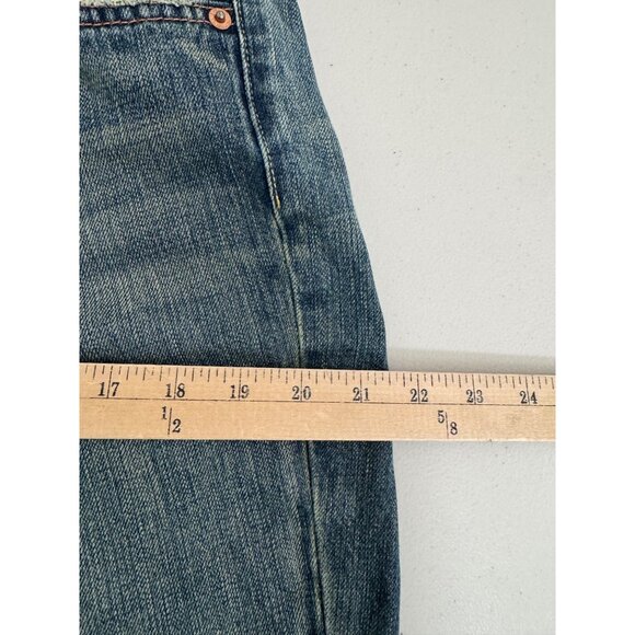 7 for all mankind low rise Y2K straight leg jeans classic‎ boho sz 32 - Picture 10 of 10